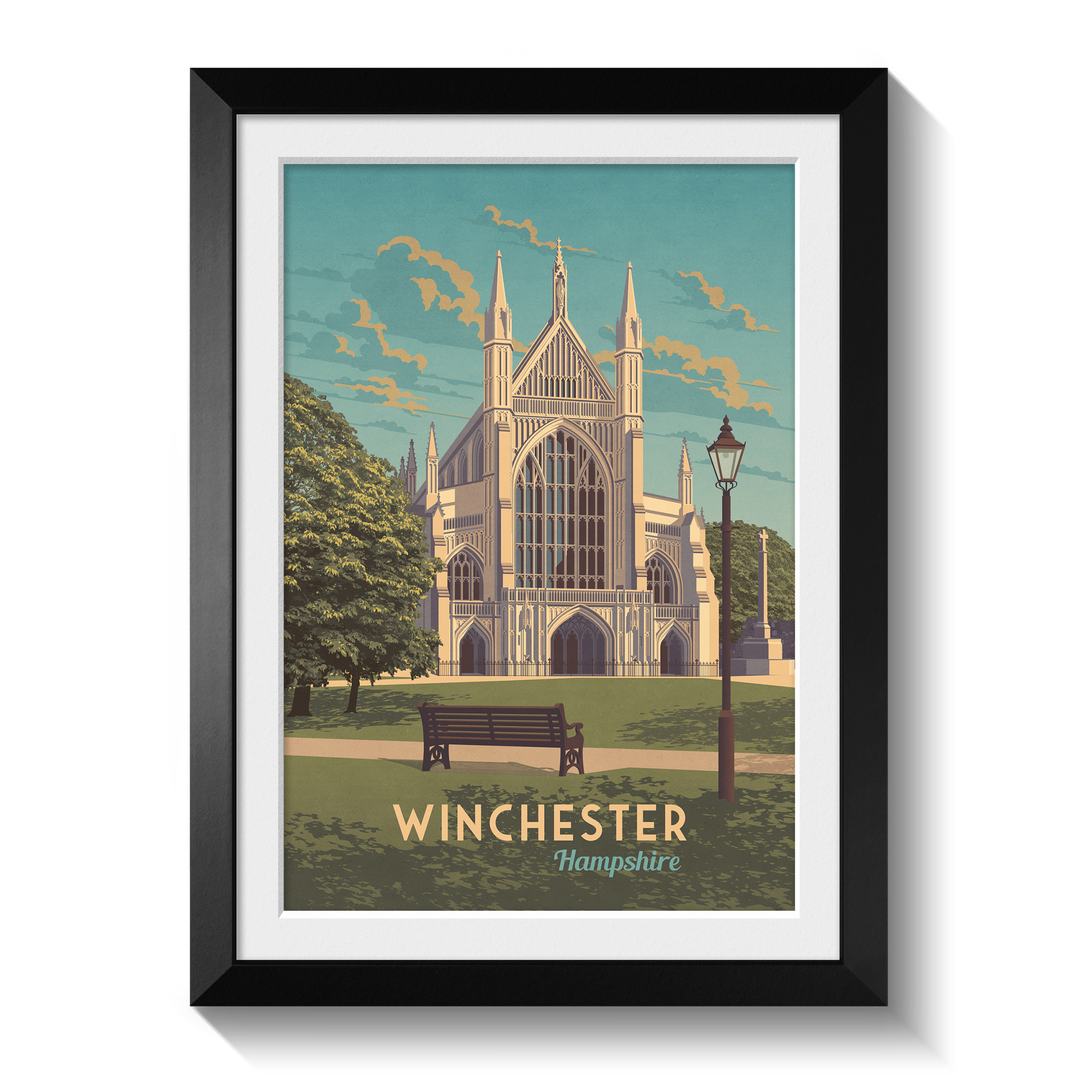 Winchester Hampshire Travel Poster