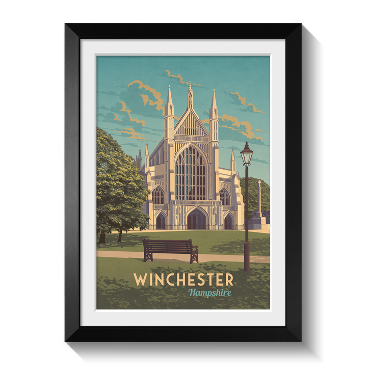 Winchester Hampshire Travel Poster
