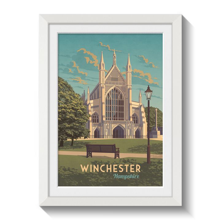 Winchester Hampshire Travel Poster
