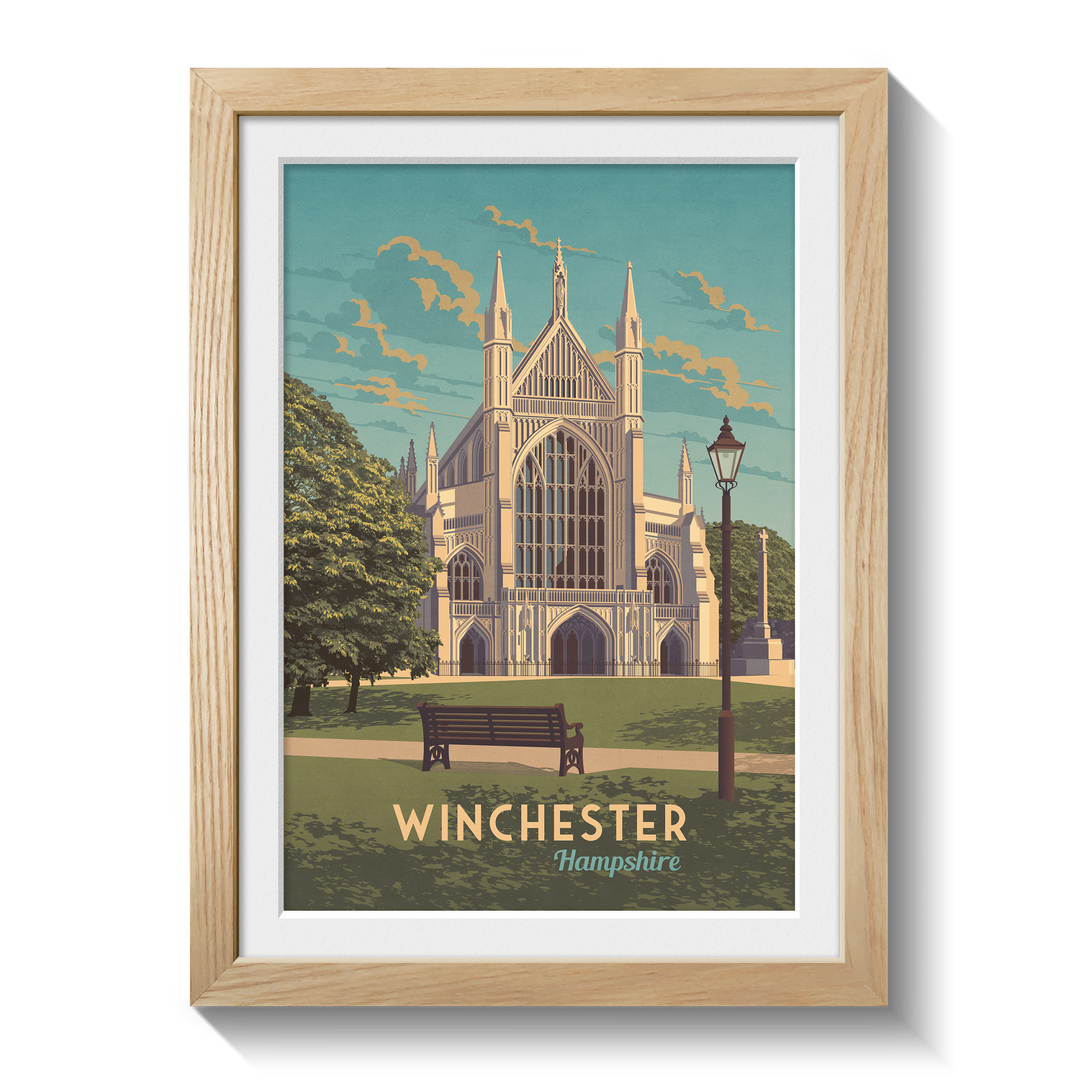 Winchester Hampshire Travel Poster