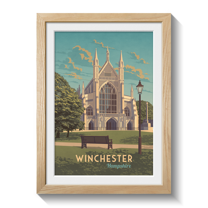 Winchester Hampshire Travel Poster