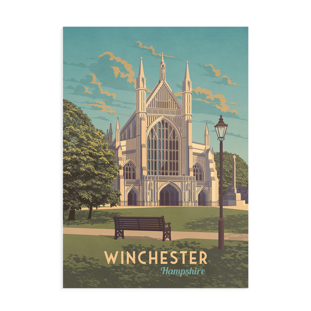 Winchester Hampshire Travel Poster