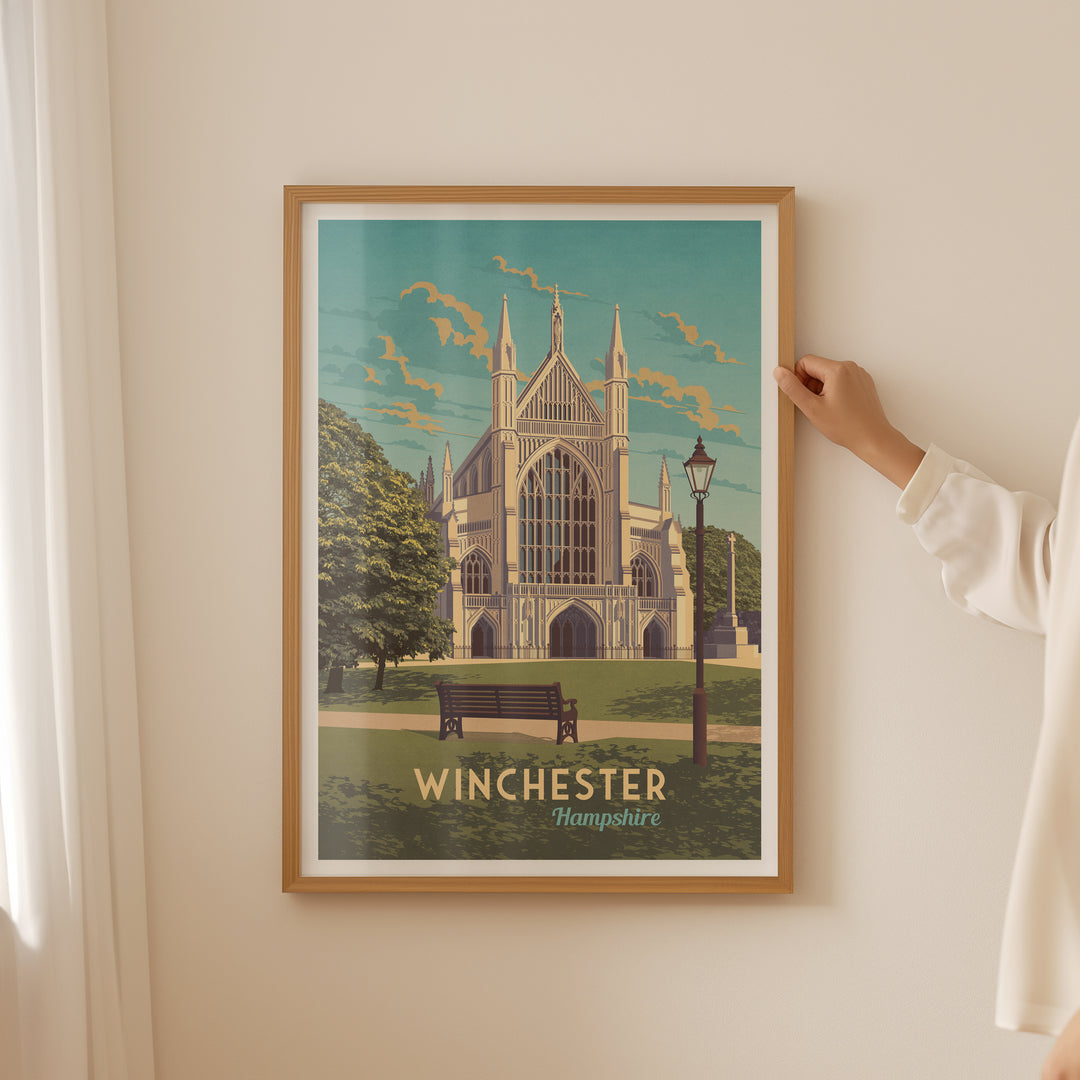 Winchester Hampshire Travel Poster