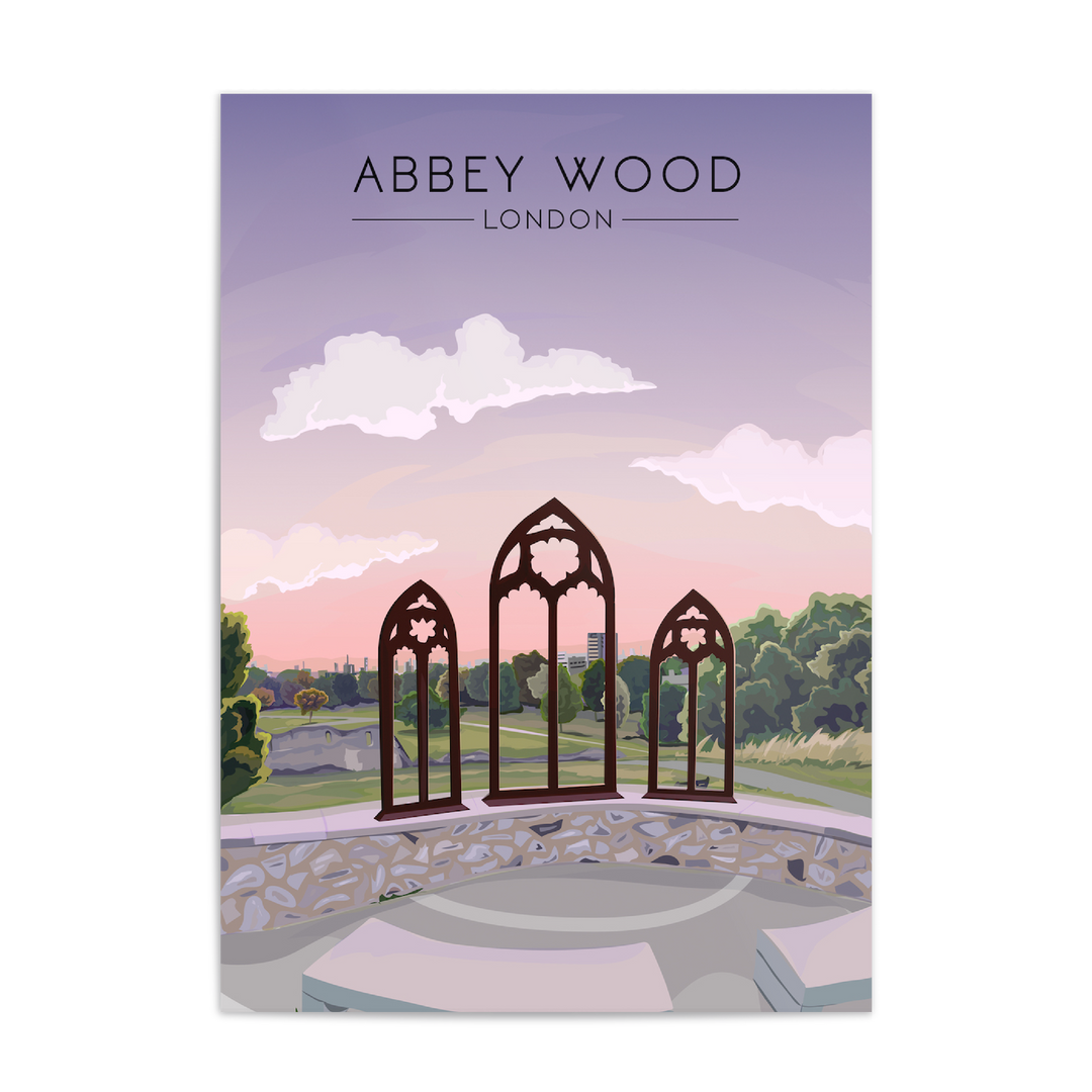Abbey Wood London Travel Poster