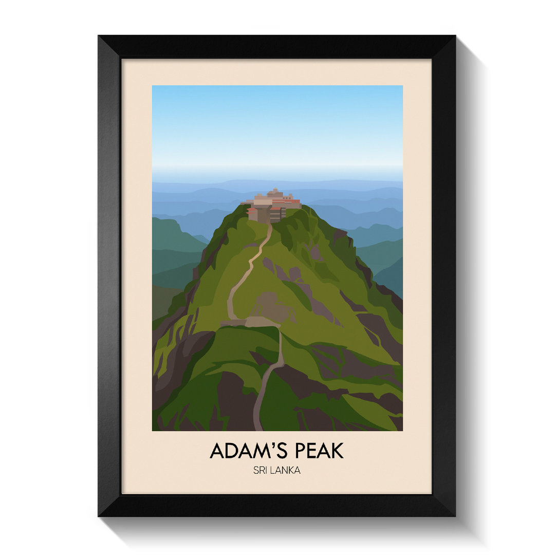 Adam's Peak Travel Poster