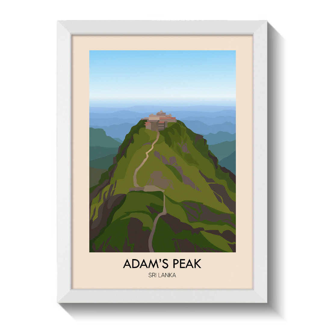 Adam's Peak Travel Poster