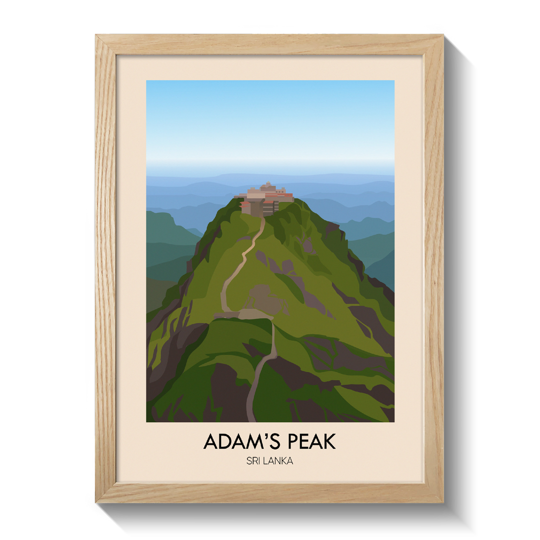Adam's Peak Travel Poster