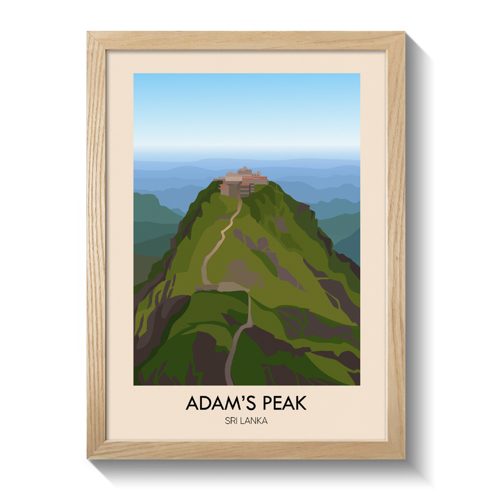 Adam's Peak Travel Poster