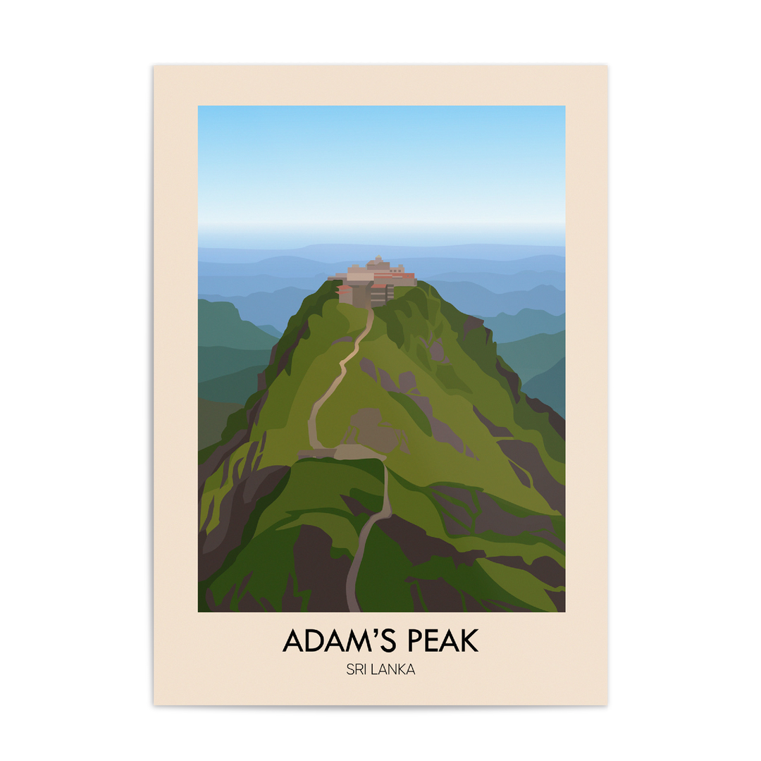 Adam's Peak Travel Poster