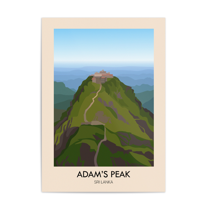Adam's Peak Travel Poster