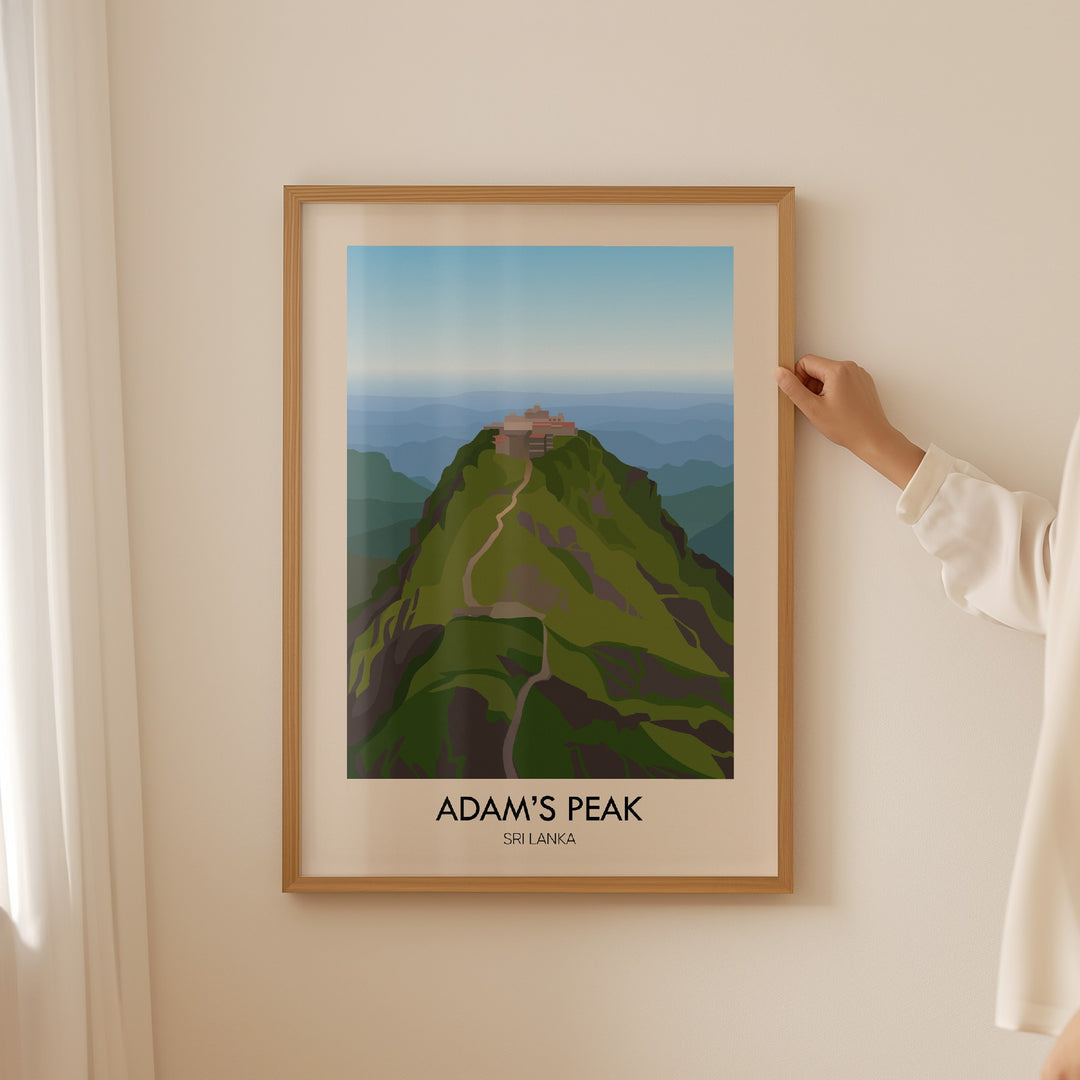 Adam's Peak Travel Poster
