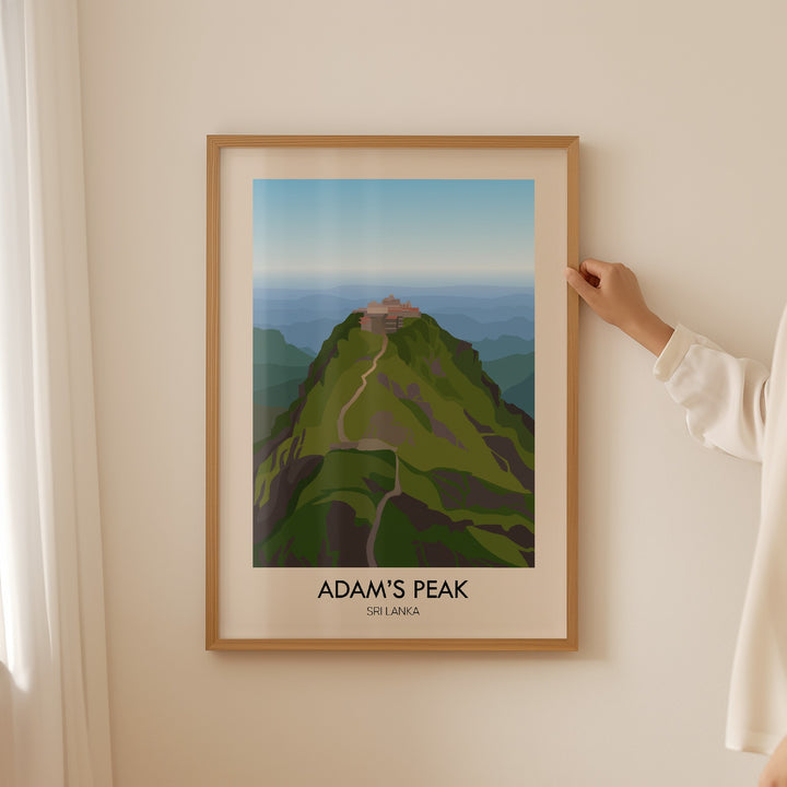 Adam's Peak Travel Poster