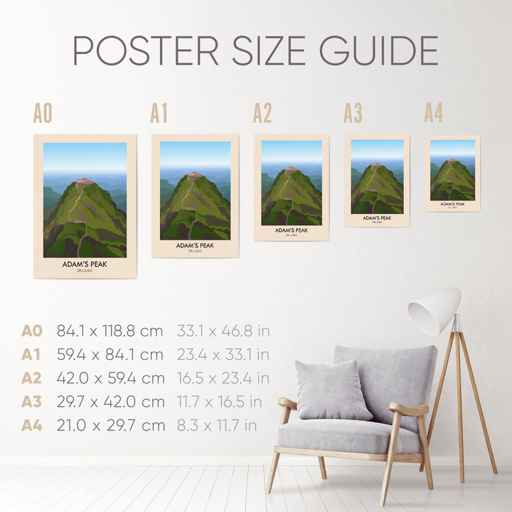 Adam's Peak Travel Poster