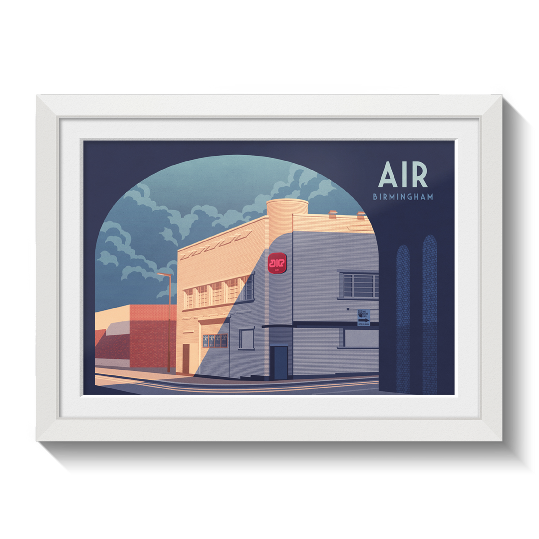 Air Nightclub Birmingham Travel Poster
