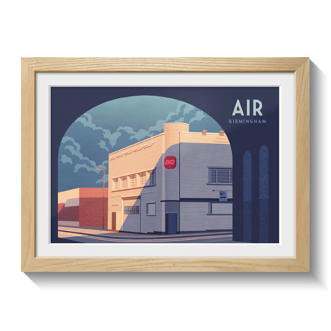 Air Nightclub Birmingham Travel Poster