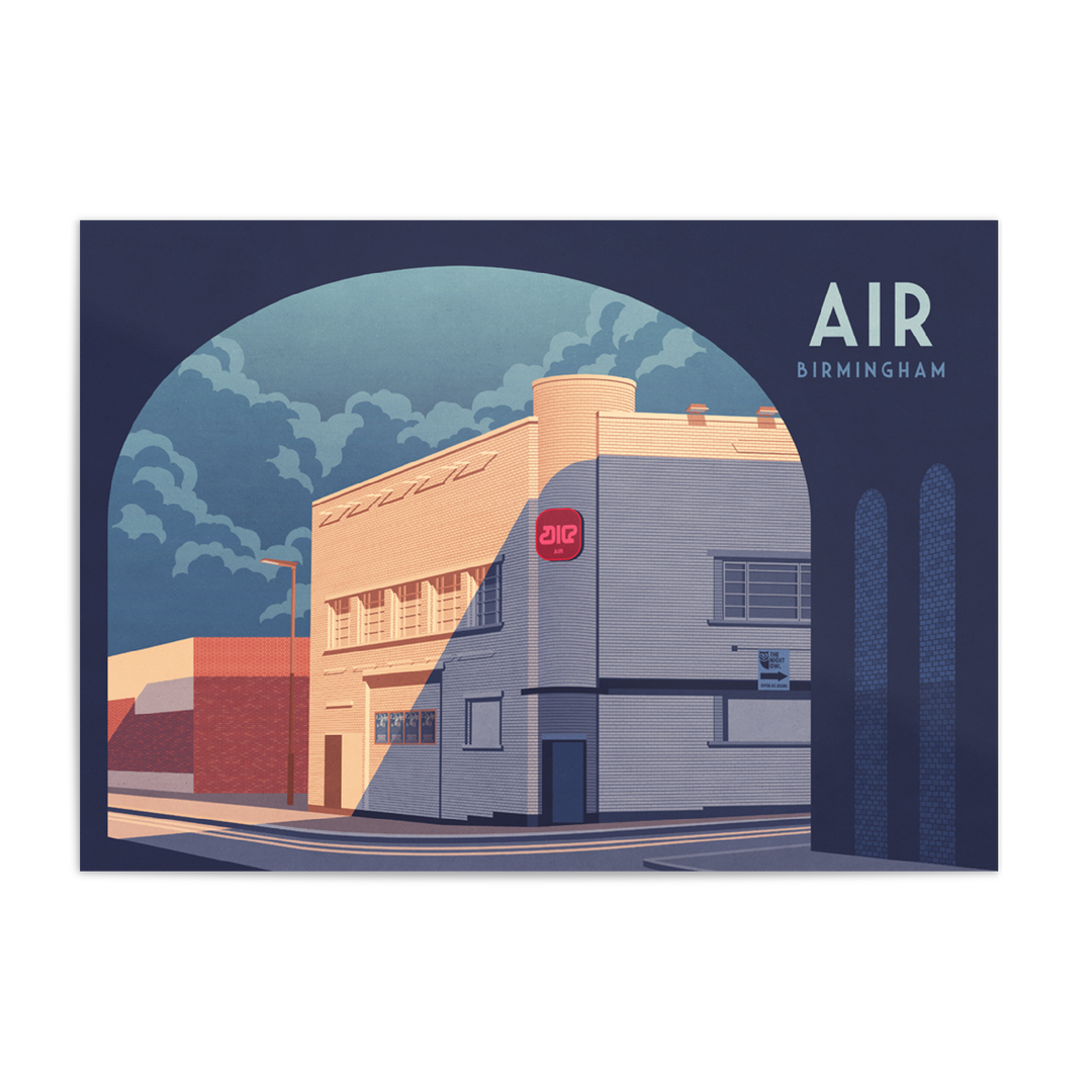 Air Nightclub Birmingham Travel Poster