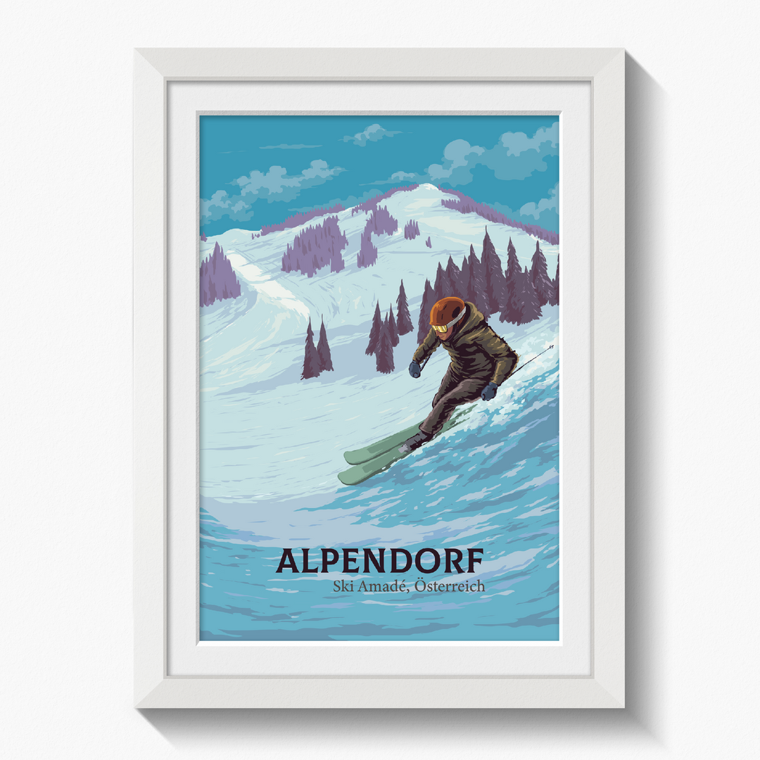 Alpendorf Ski Resort Travel Poster