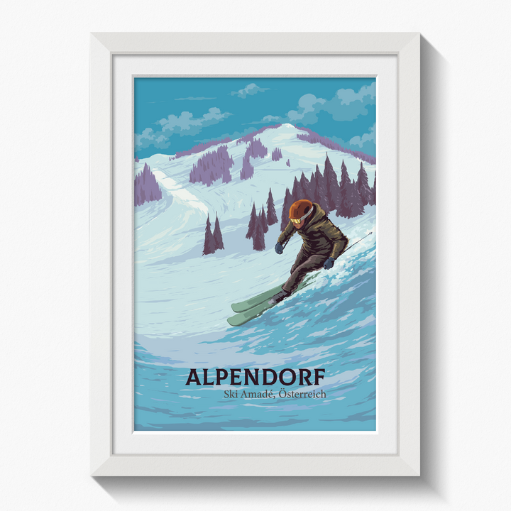 Alpendorf Ski Resort Travel Poster