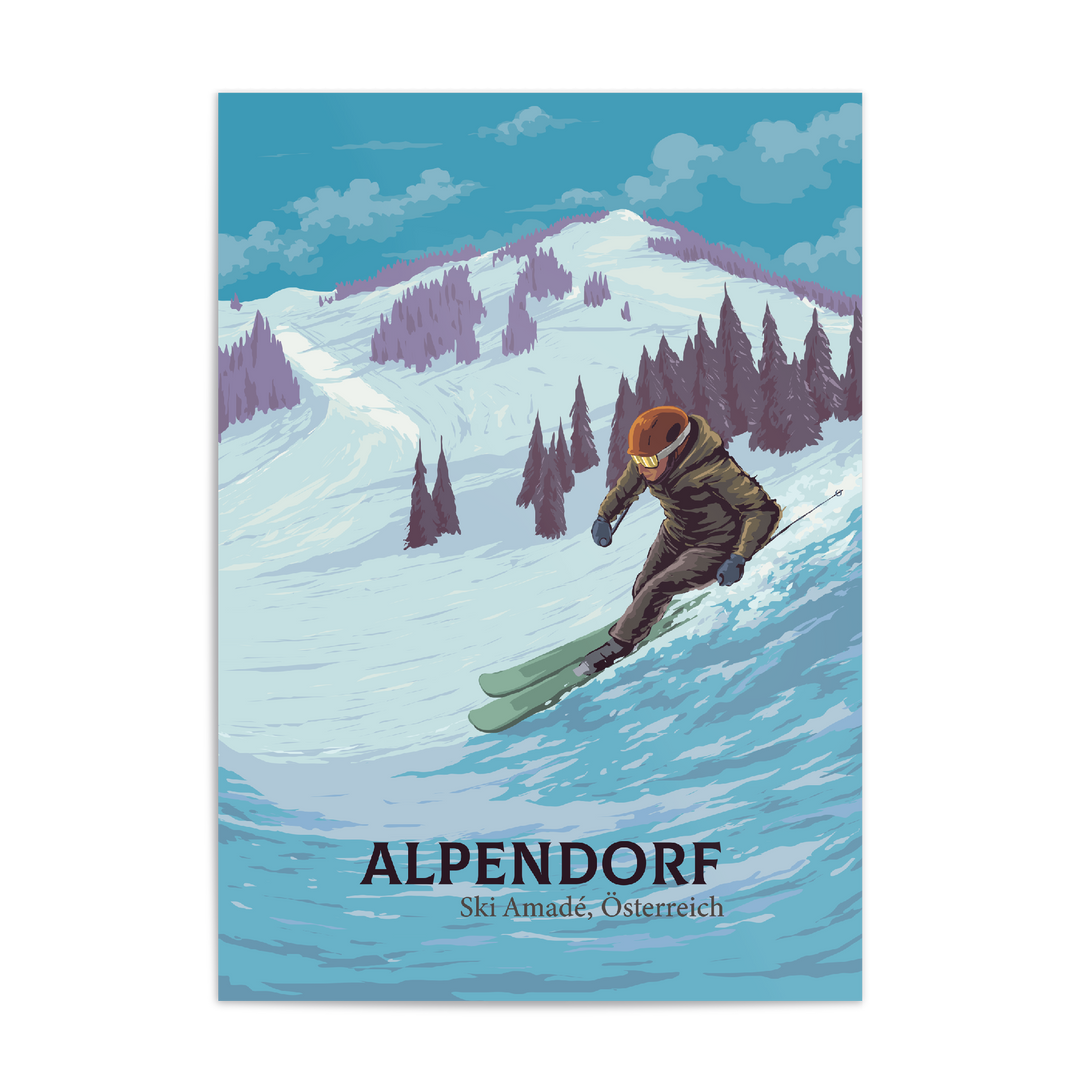 Alpendorf Ski Resort Travel Poster