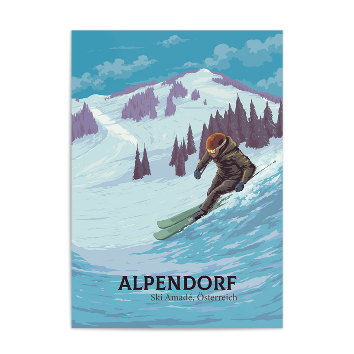 Alpendorf Ski Resort Travel Poster