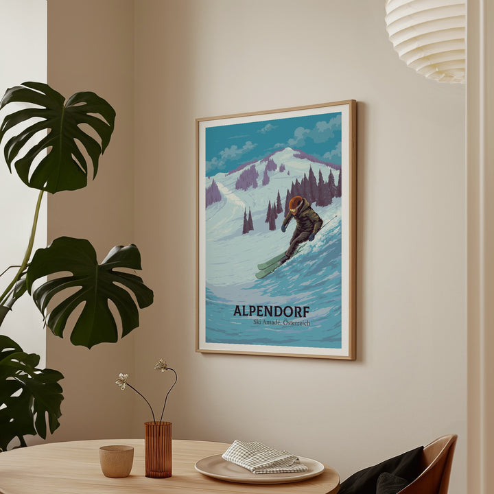Alpendorf Ski Resort Travel Poster