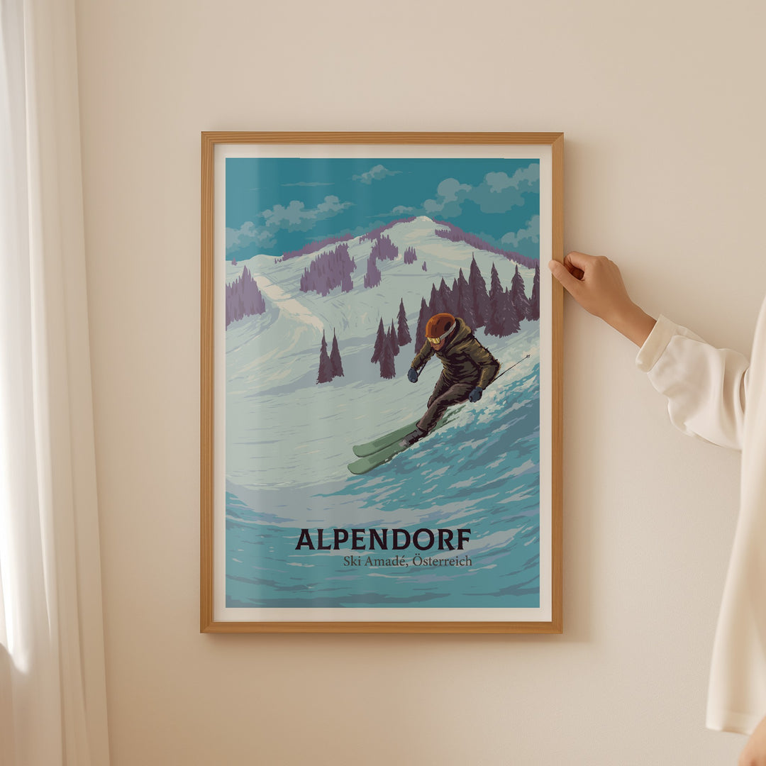 Alpendorf Ski Resort Travel Poster