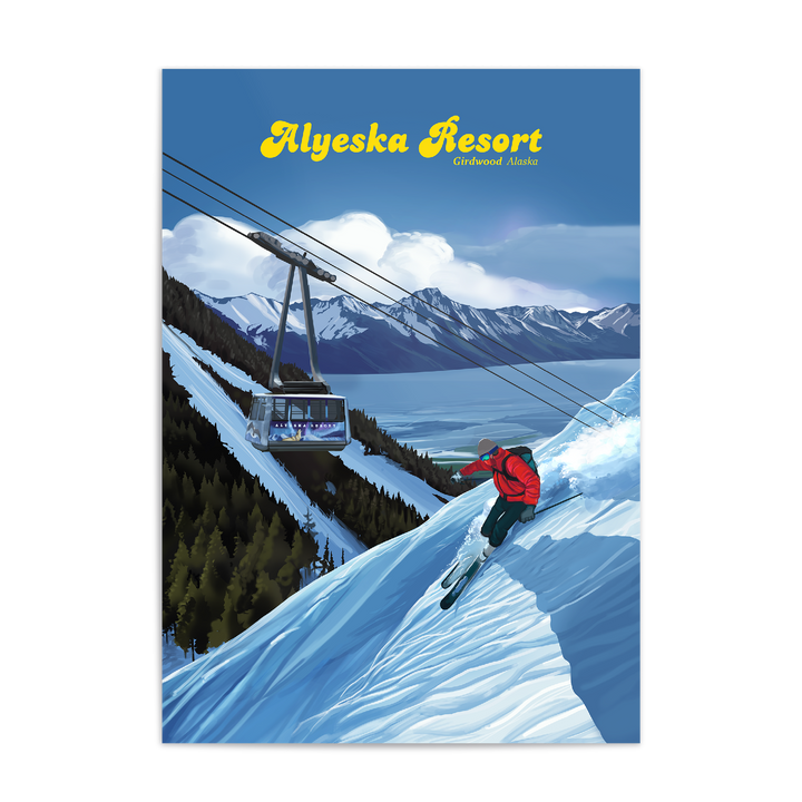 Alyeska Ski Resort Travel Poster