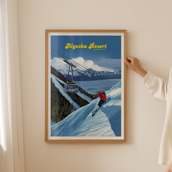 Alyeska Ski Resort Travel Poster