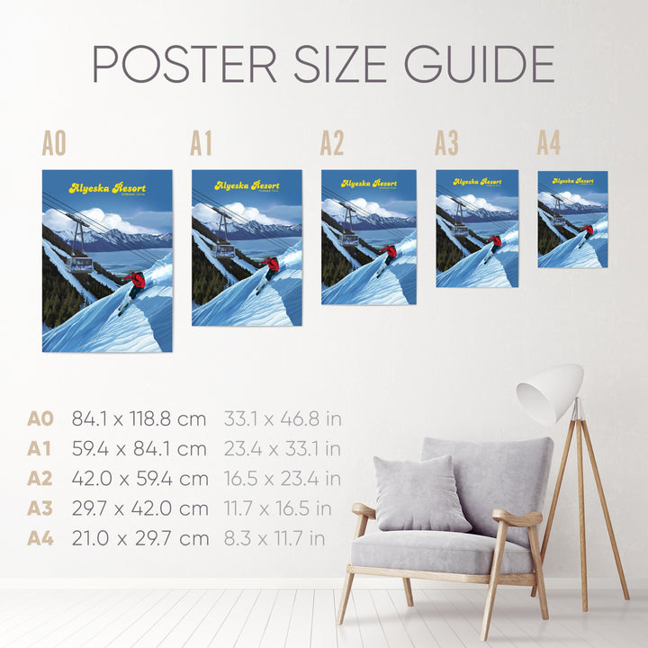 Alyeska Ski Resort Travel Poster