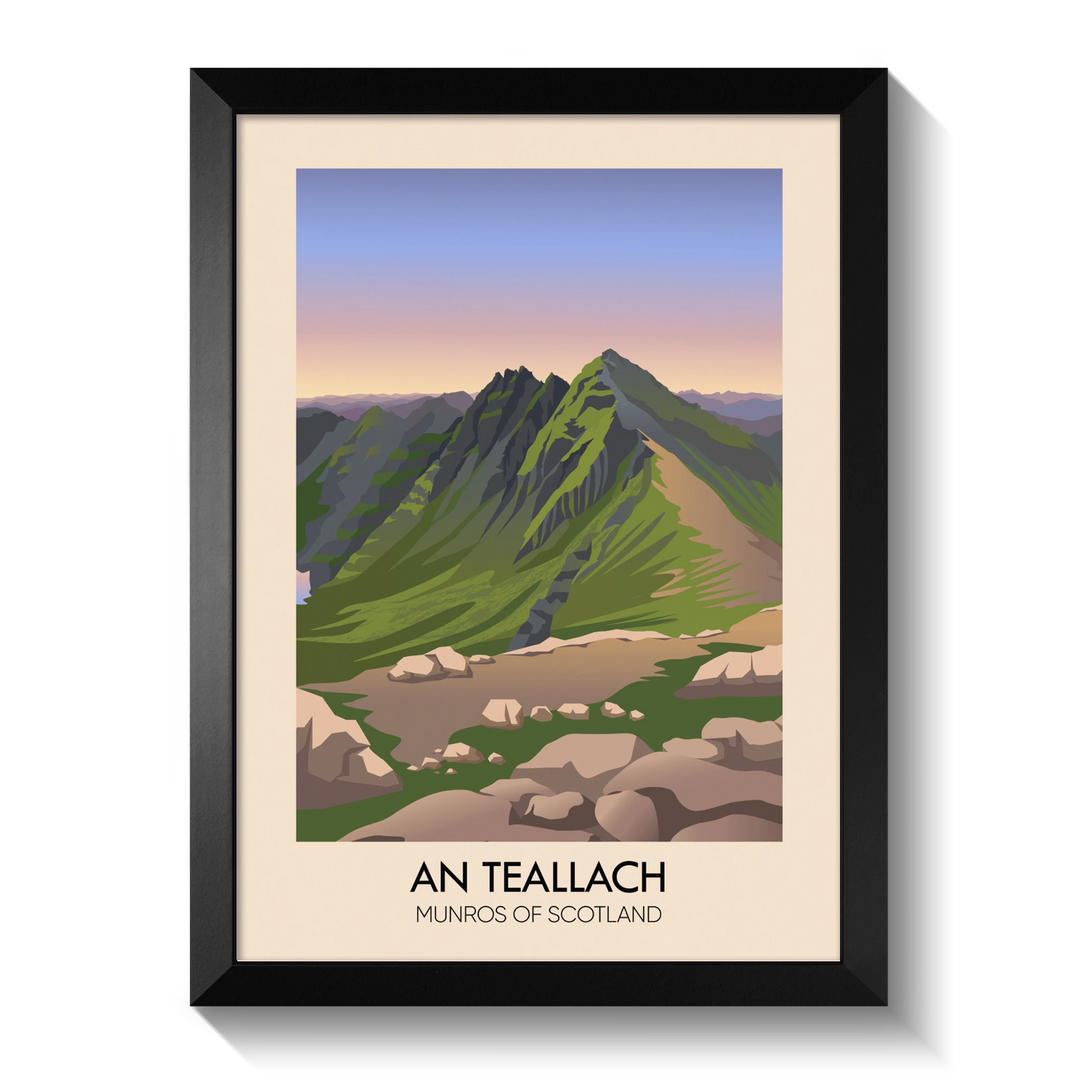 An Teallach Munros of Scotland Poster