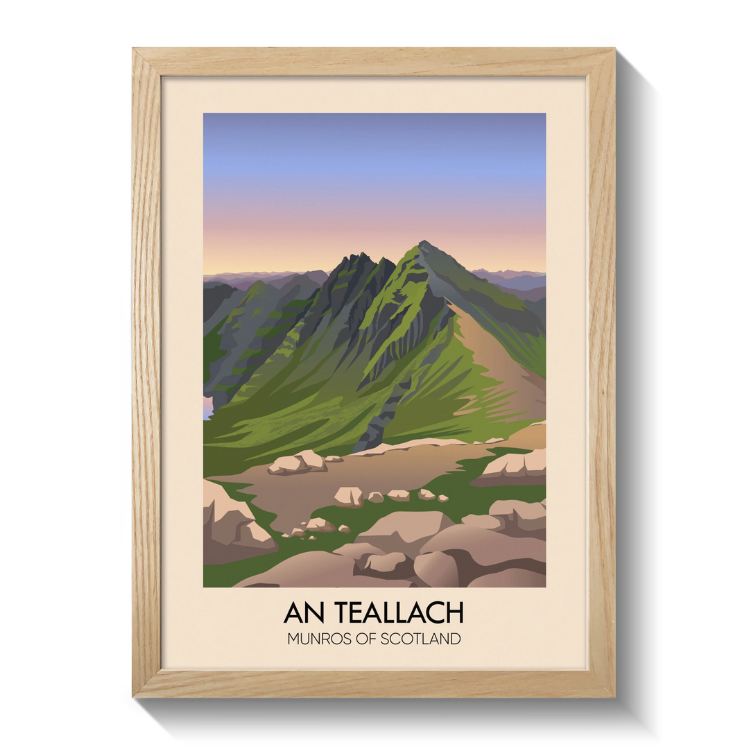 An Teallach Munros of Scotland Poster