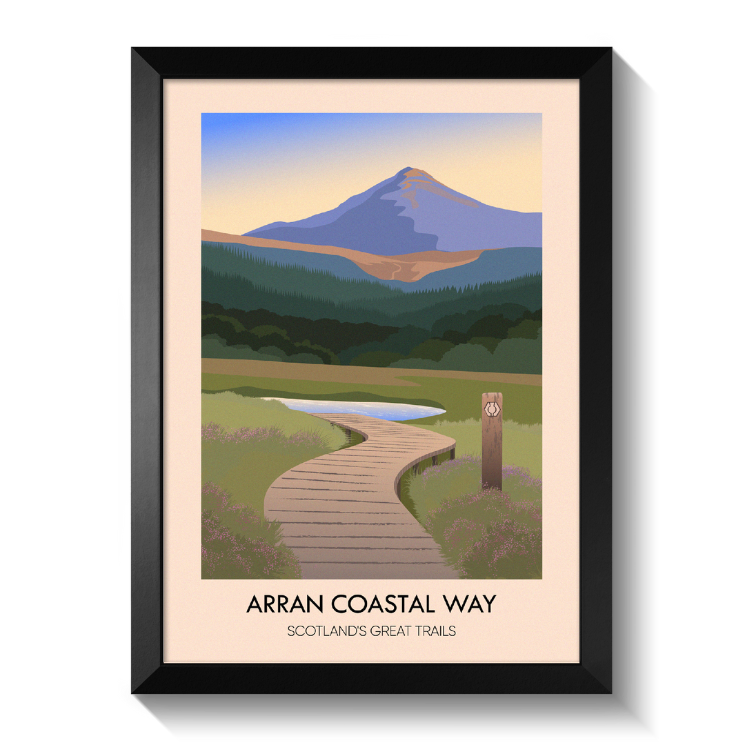 Arran Coastal Way Scotland's Great Trails Poster
