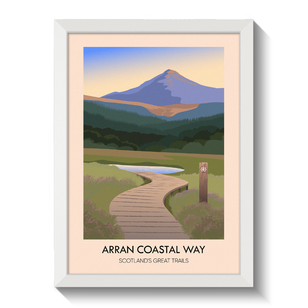 Arran Coastal Way Scotland's Great Trails Poster