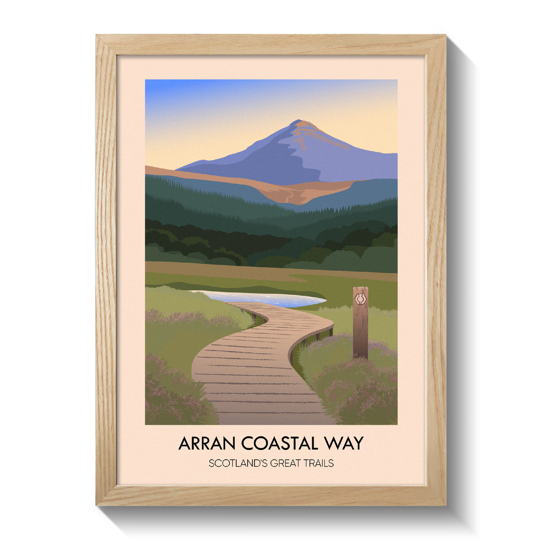 Arran Coastal Way Scotland's Great Trails Poster
