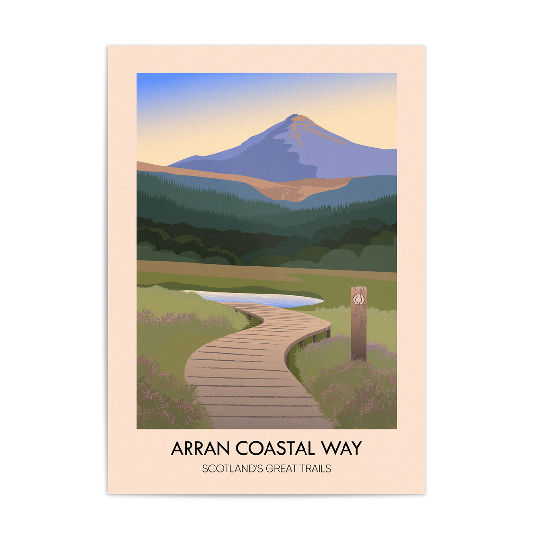 Arran Coastal Way Scotland's Great Trails Poster