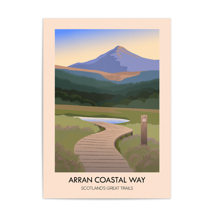 Arran Coastal Way Scotland's Great Trails Poster