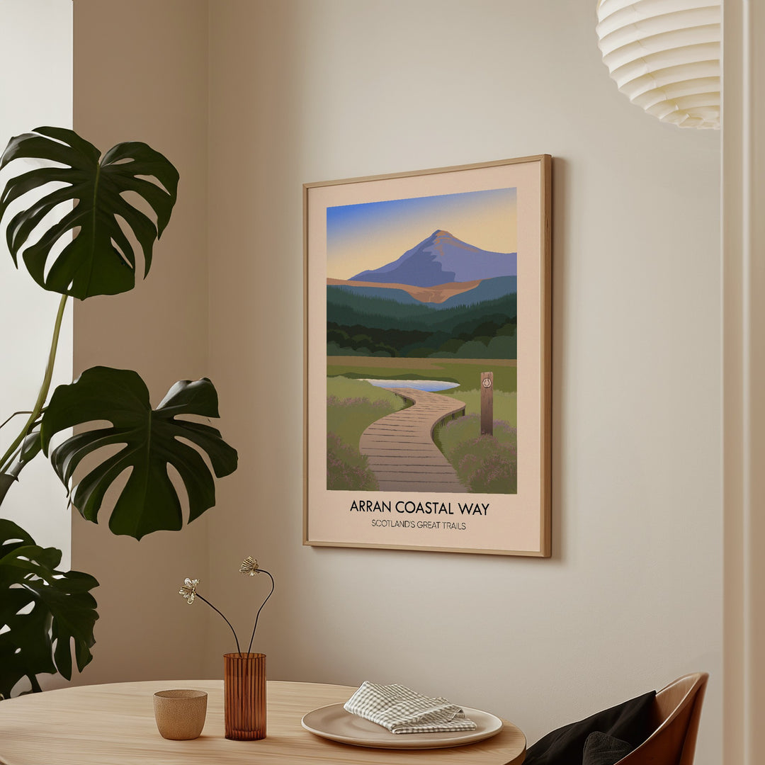Arran Coastal Way Scotland's Great Trails Poster