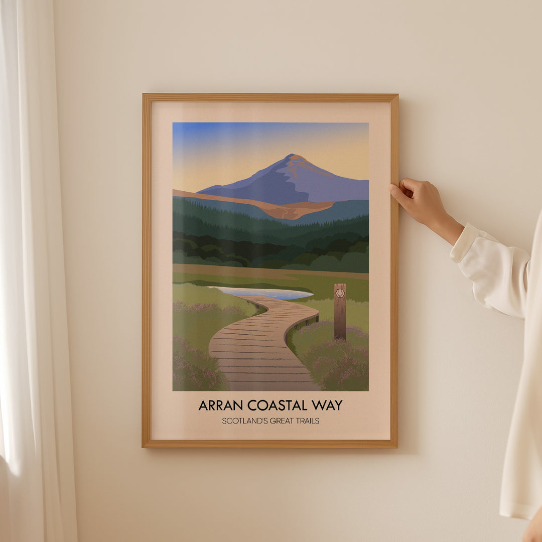 Arran Coastal Way Scotland's Great Trails Poster