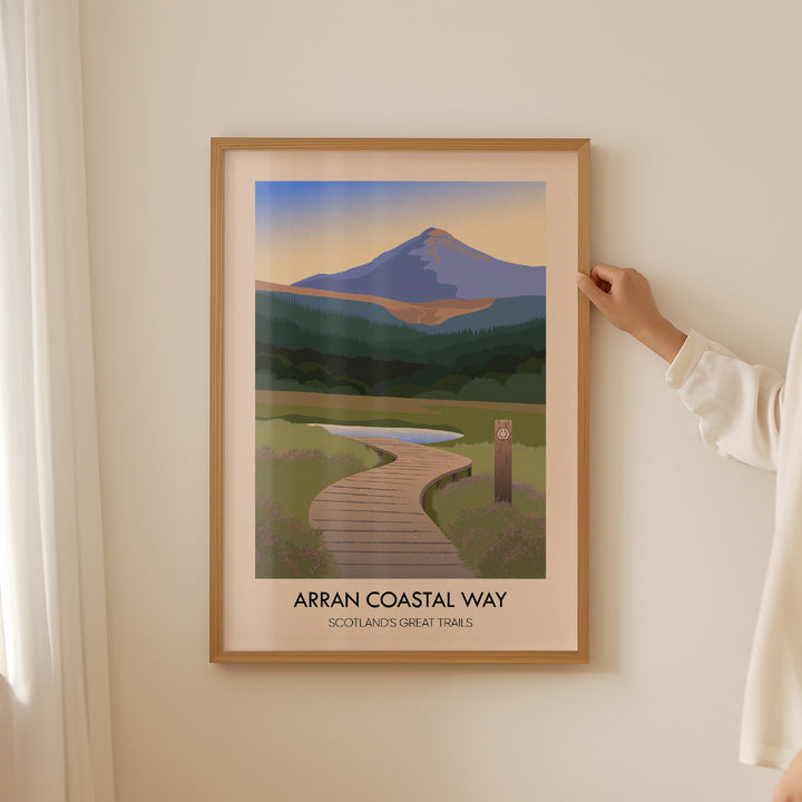 Arran Coastal Way Scotland's Great Trails Poster