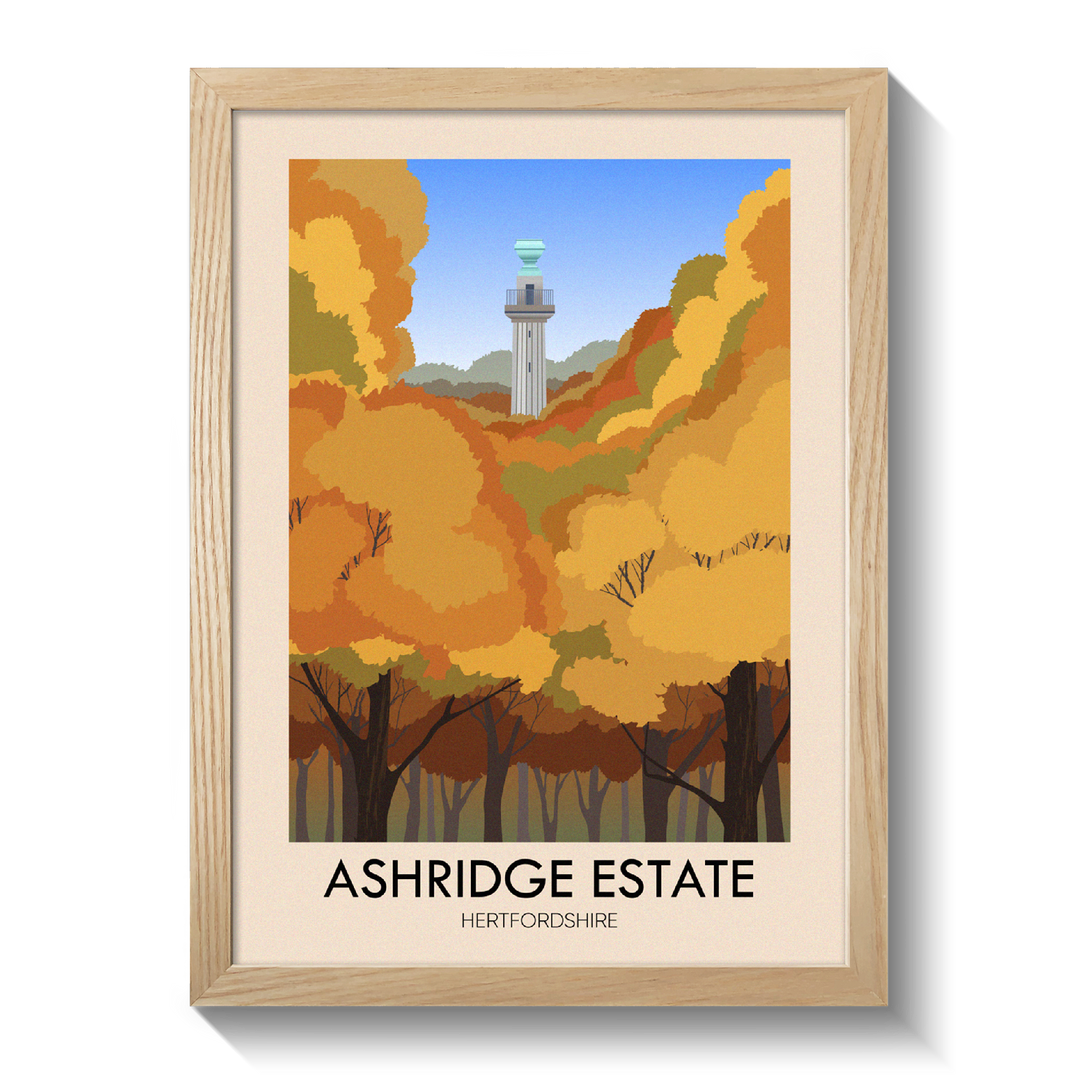 Ashridge Estate Travel Poster