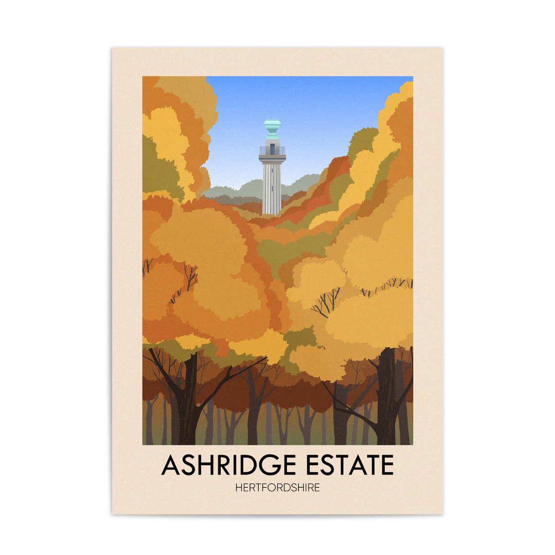Ashridge Estate Travel Poster