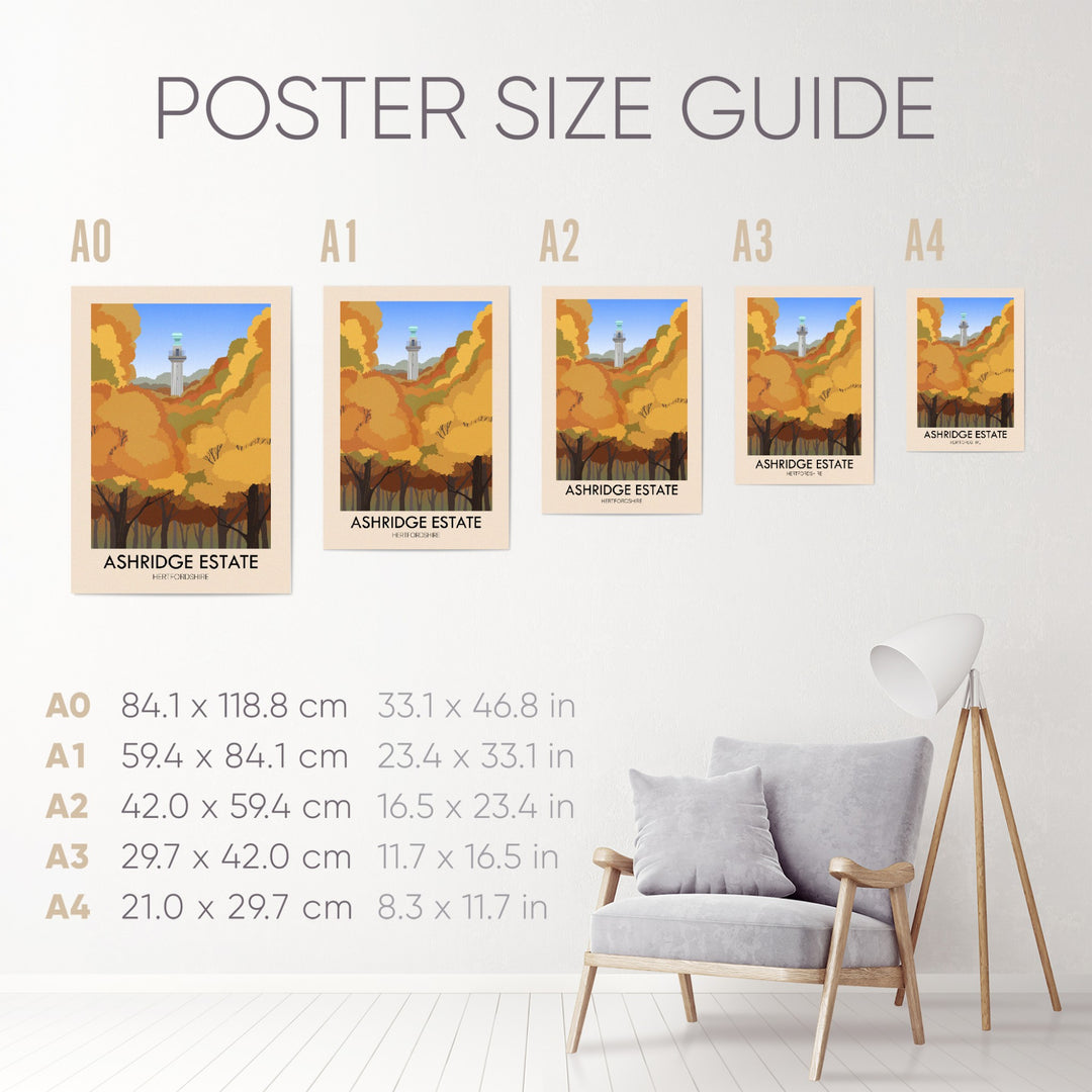 Ashridge Estate Travel Poster