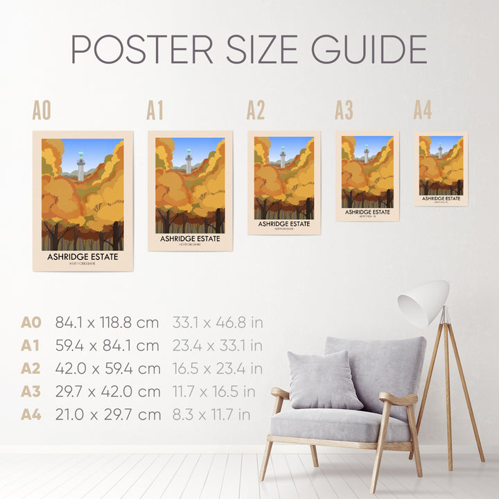 Ashridge Estate Travel Poster