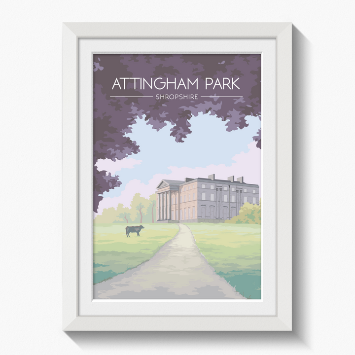 Attingham Park Shropshire Travel Poster
