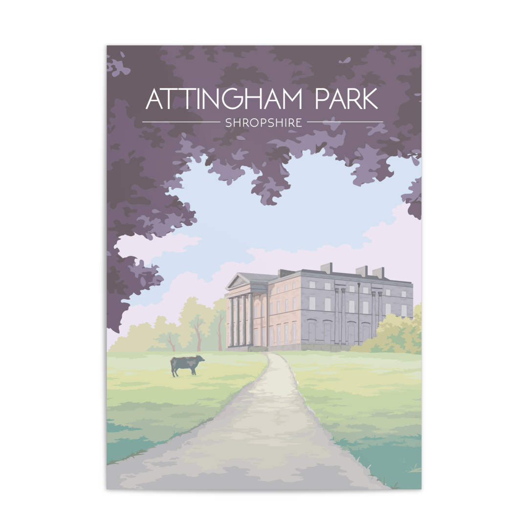 Attingham Park Shropshire Travel Poster