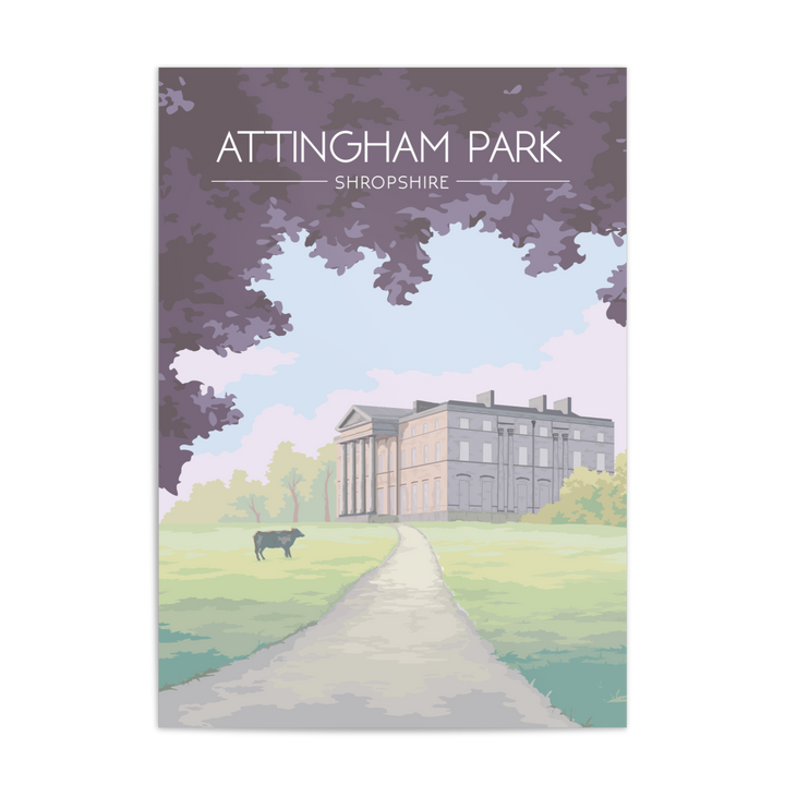 Attingham Park Shropshire Travel Poster