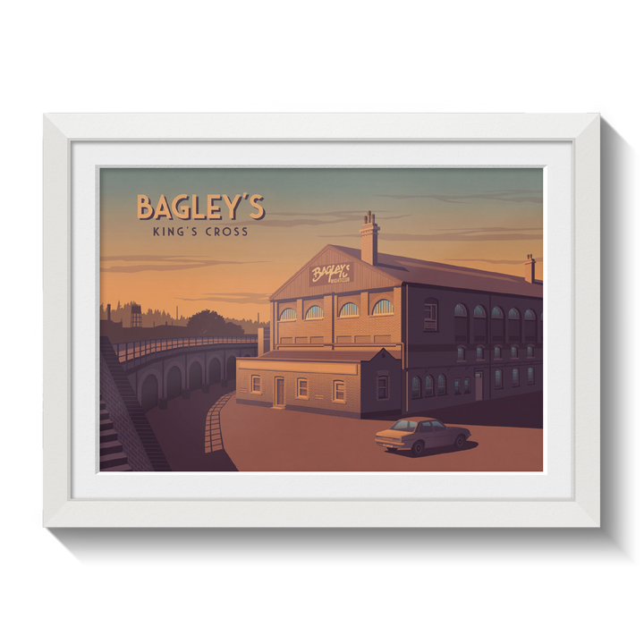Bagleys Nightclub London Travel Poster