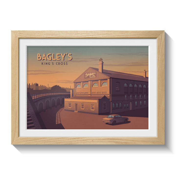 Bagleys Nightclub London Travel Poster