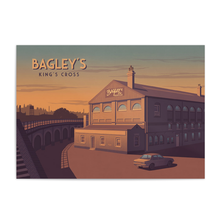 Bagleys Nightclub London Travel Poster