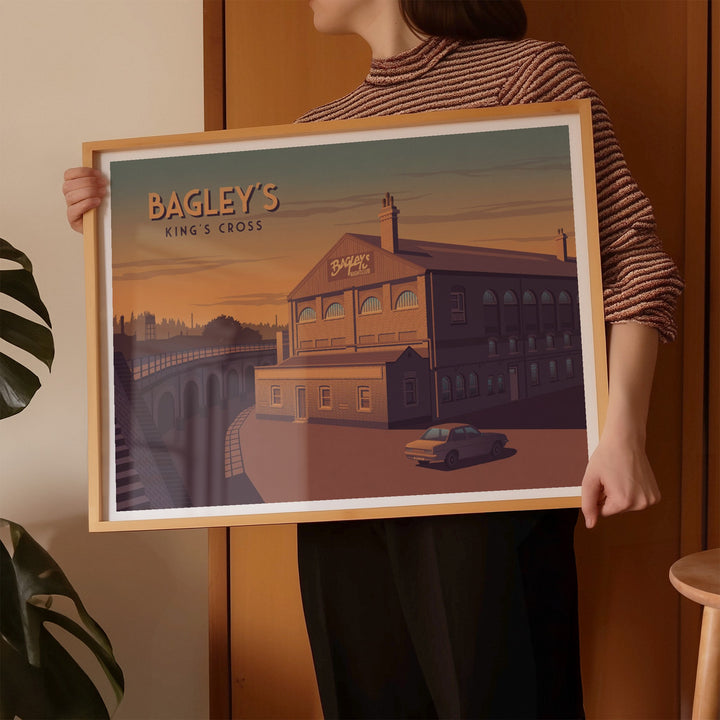 Bagleys Nightclub London Travel Poster